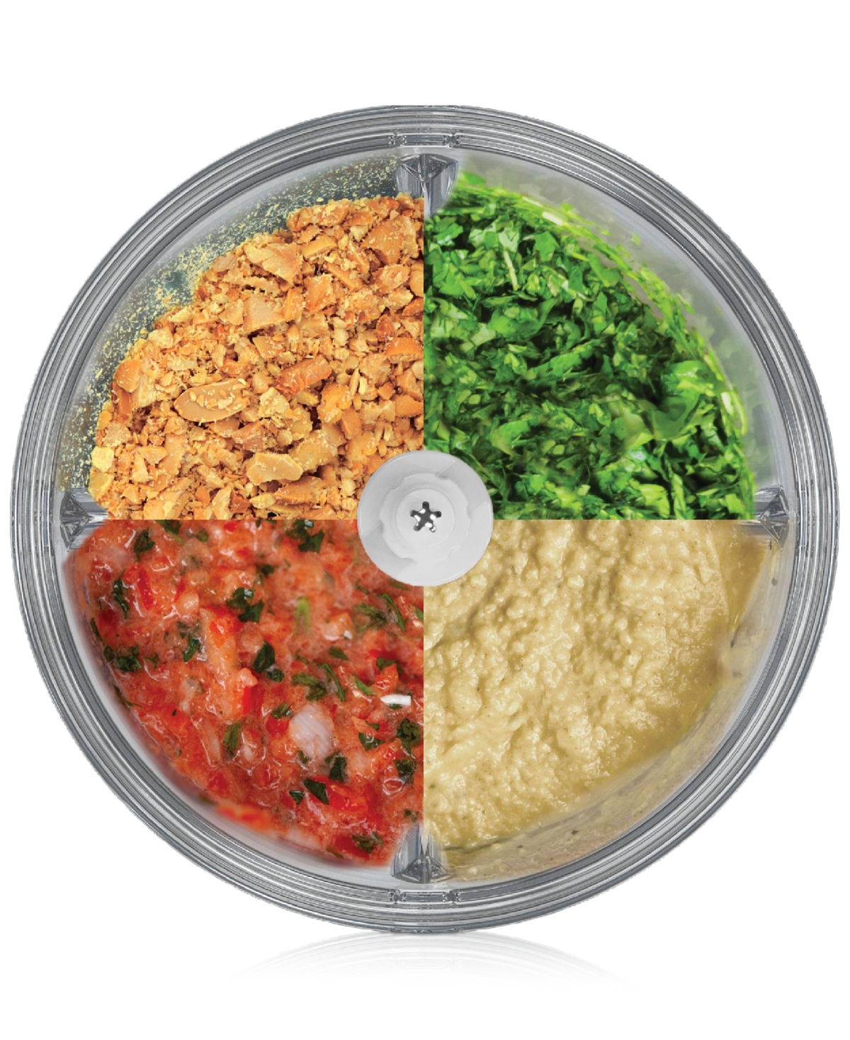 Tzumi Puree 8.5-Cup Food Processor with Stainless Steel Blades, Black