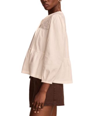 Women's Embroidered Peasant Top