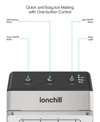 ionchill QuickCube Nugget-Shaped Compact Countertop Ice Maker