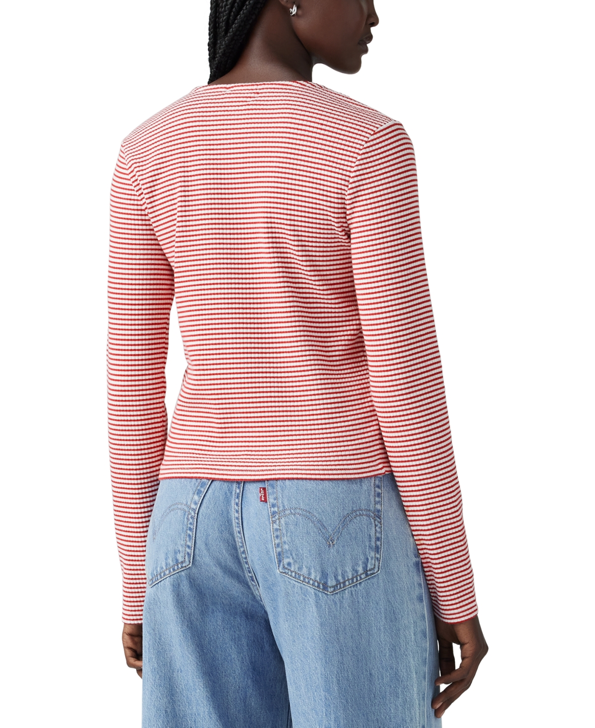 Levi's Muse Long Sleeve T-shirt In Scarlet Smile