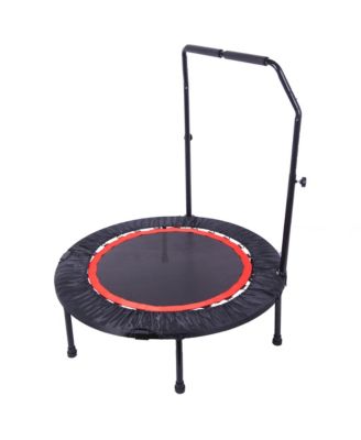 40 Inch Mini Exercise Trampoline Fitness Rebounder Trampoline with Safety Pad Max. Load 300LBS