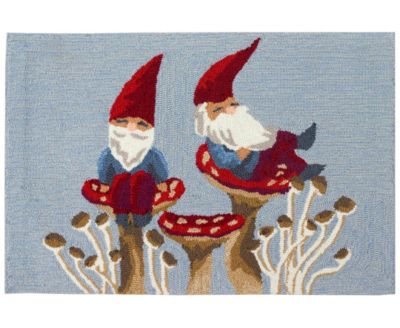Liora Manne' - Frontporch Welcome Gnome 2'6"x4' Area Rug