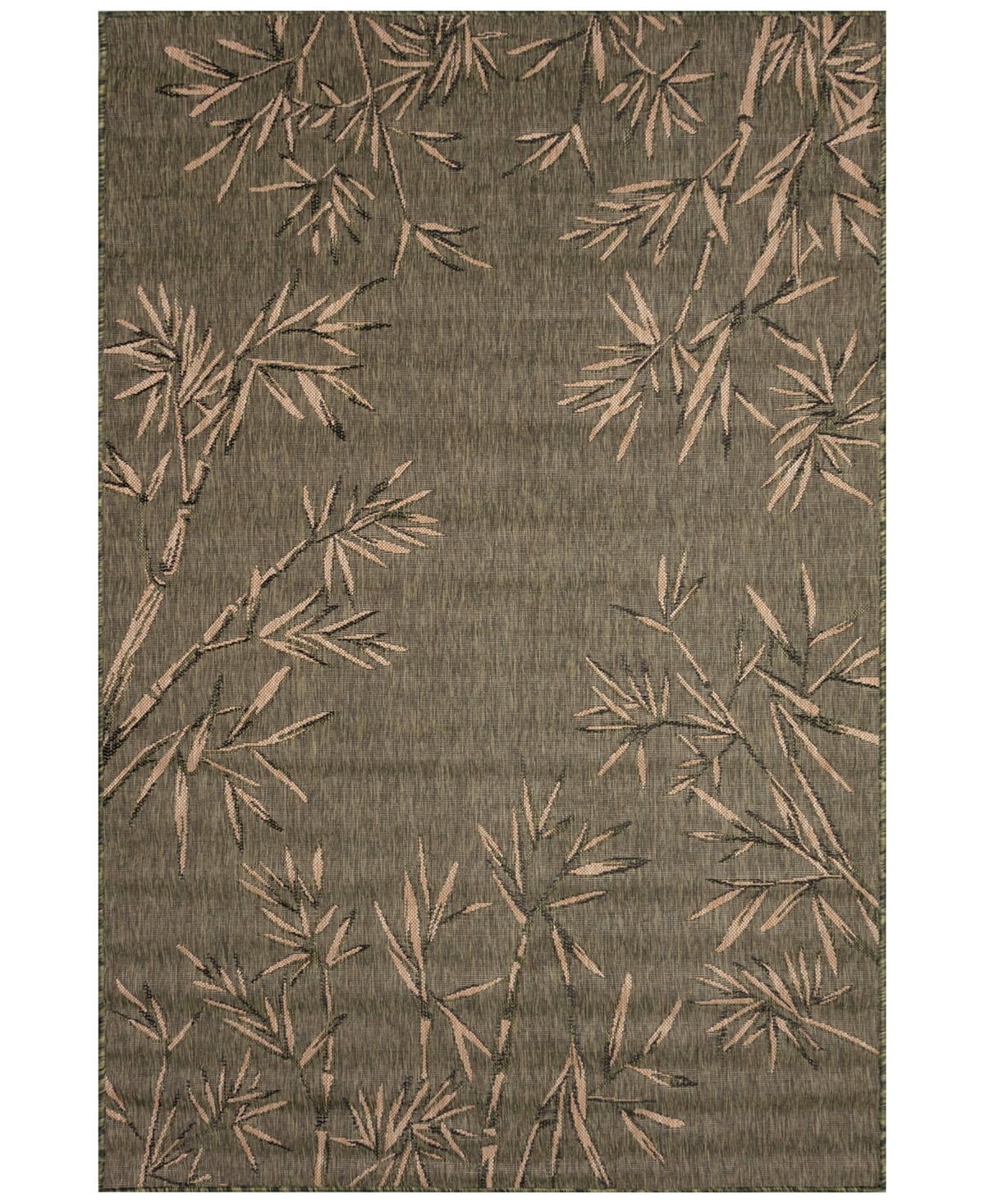 Liora Manne Carmel Border 7'10"x9'10" Area Rug In Green