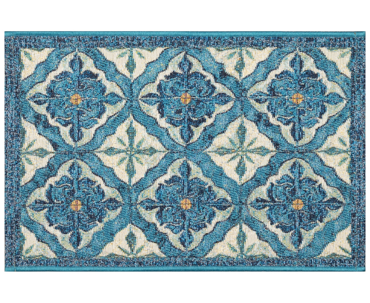 Liora Manne Esencia Madrid 2'x2'10" Area Rug In Ocean