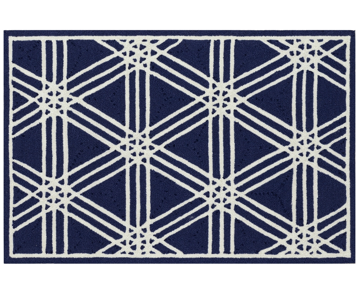 Liora Manne Capri Hex 2'x3' Area Rug In Navy