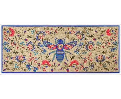 Liora Manne' - Frontporch Flora Bee 2'x5' Runner Area Rug