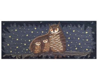 Lush Decor Frontporch Owl Family 2'x5' Runner Area Rug - Macy's