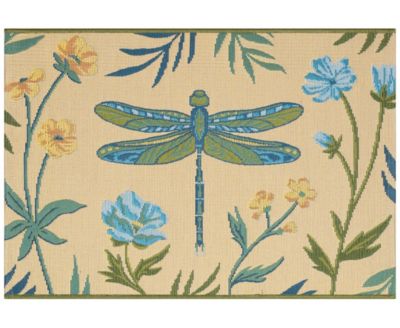 Liora Manne' - Esencia Floral Dragonfly 2'5"x3'11" Area Rug