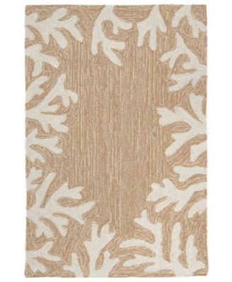 Liora Manne' - Capri Coral Border 1'8"x2'6" Area Rug
