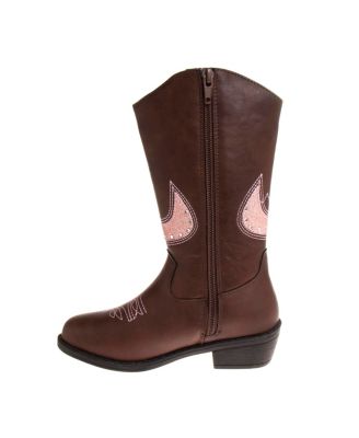 Little Kids Zip-Up Cowgirl Boots