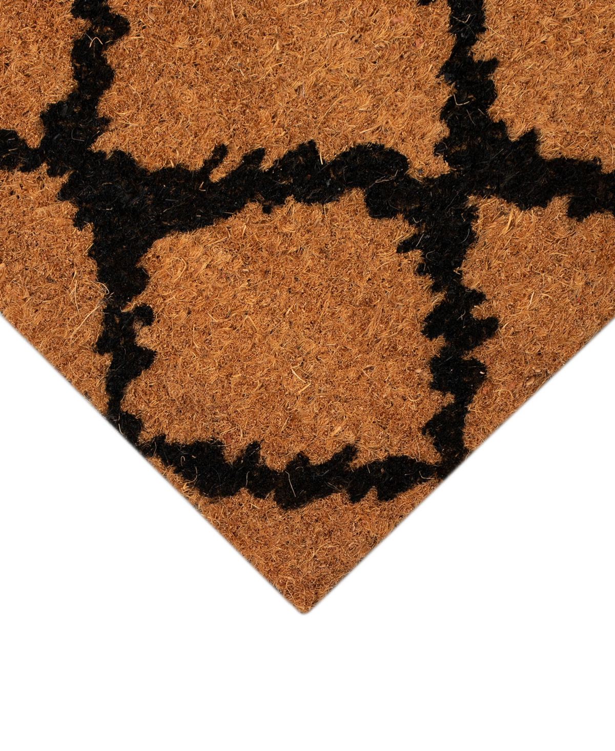 Liora Manne Natura Ikat Lattice 2'x3' Area Rug In Black