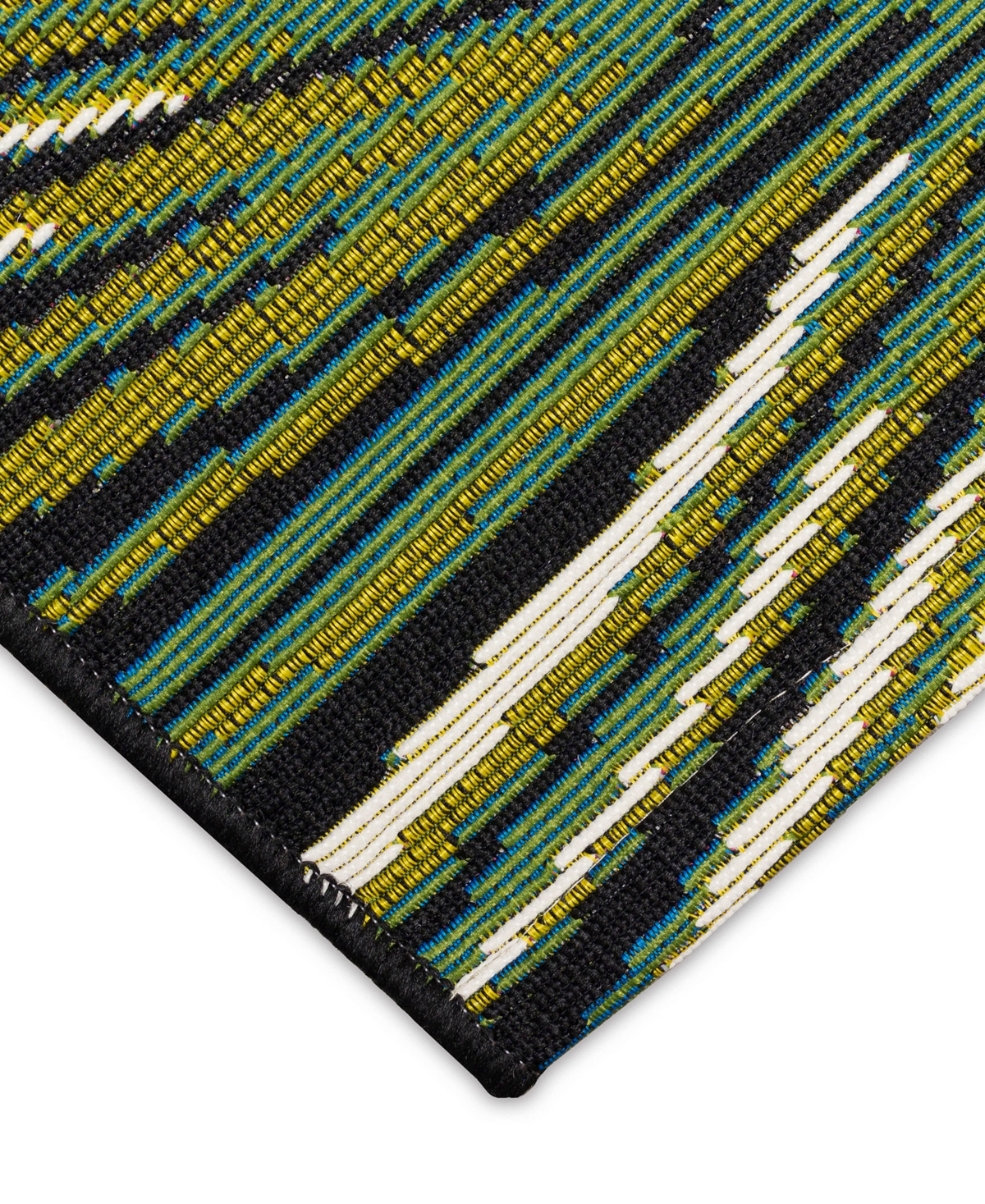 Liora Manne Marina Palm Border 6'6"x9'4" Area Rug In Black