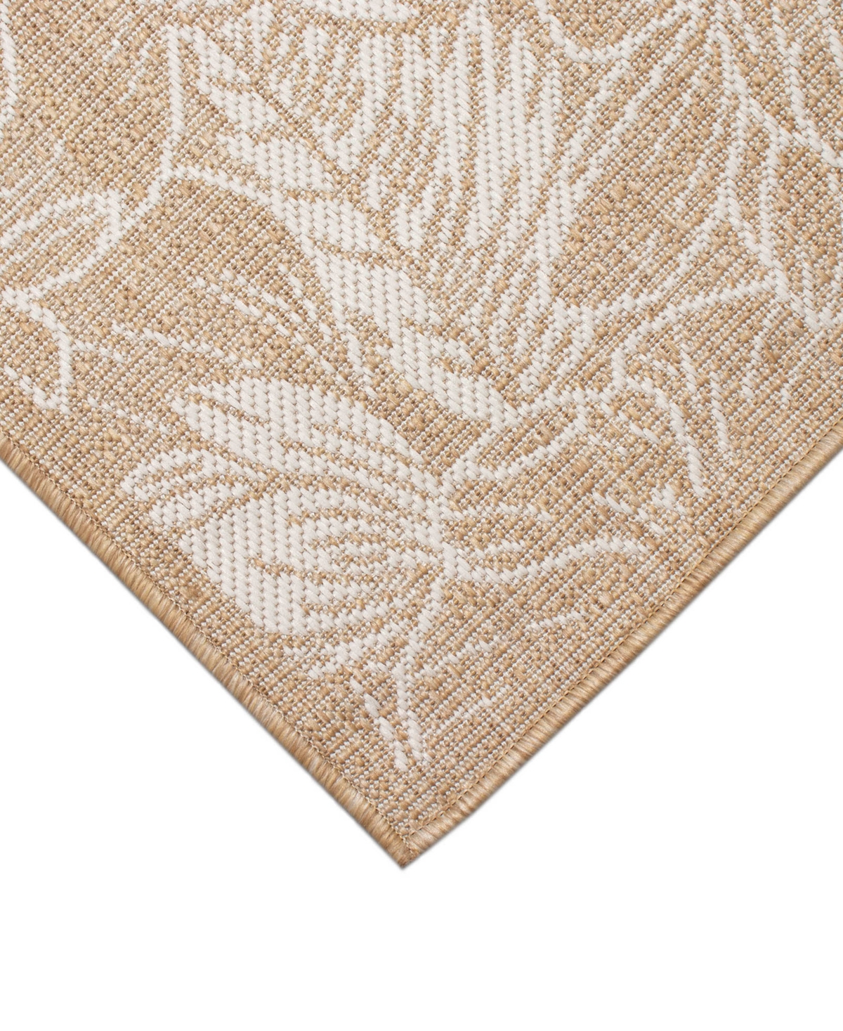 Liora Manne Carmel Botanical 4'10"x7'6" Area Rug In Sand