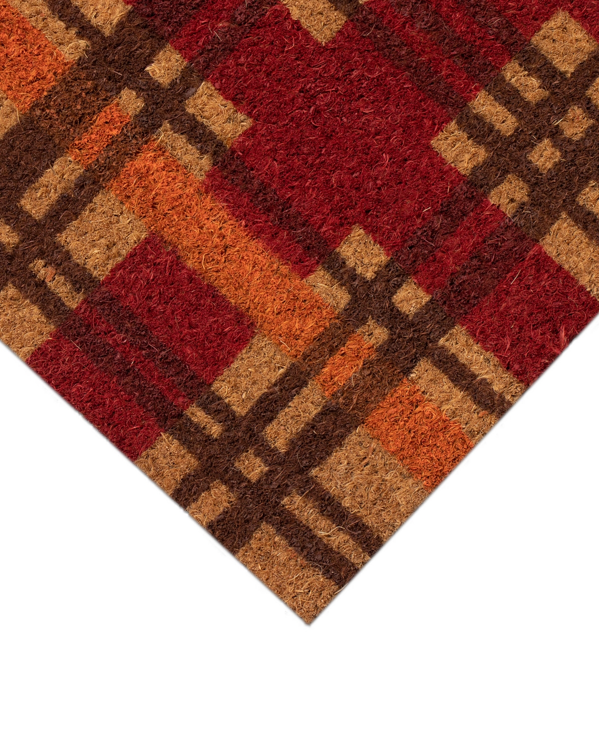 Liora Manne Natura Plaid 1'6"x2'6" Area Rug In Autumn