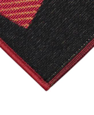 Liora Manne Esencia Oh Christmas Tree Rug Collection In Black