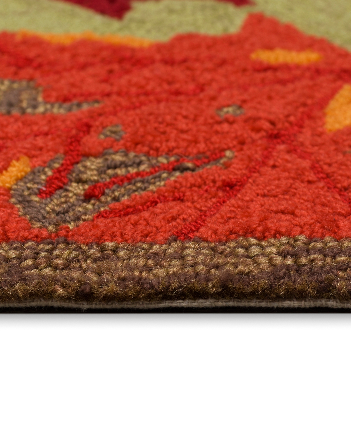Liora Manne Ravella Falling Leaves 2'x3' Area Rug In Moss