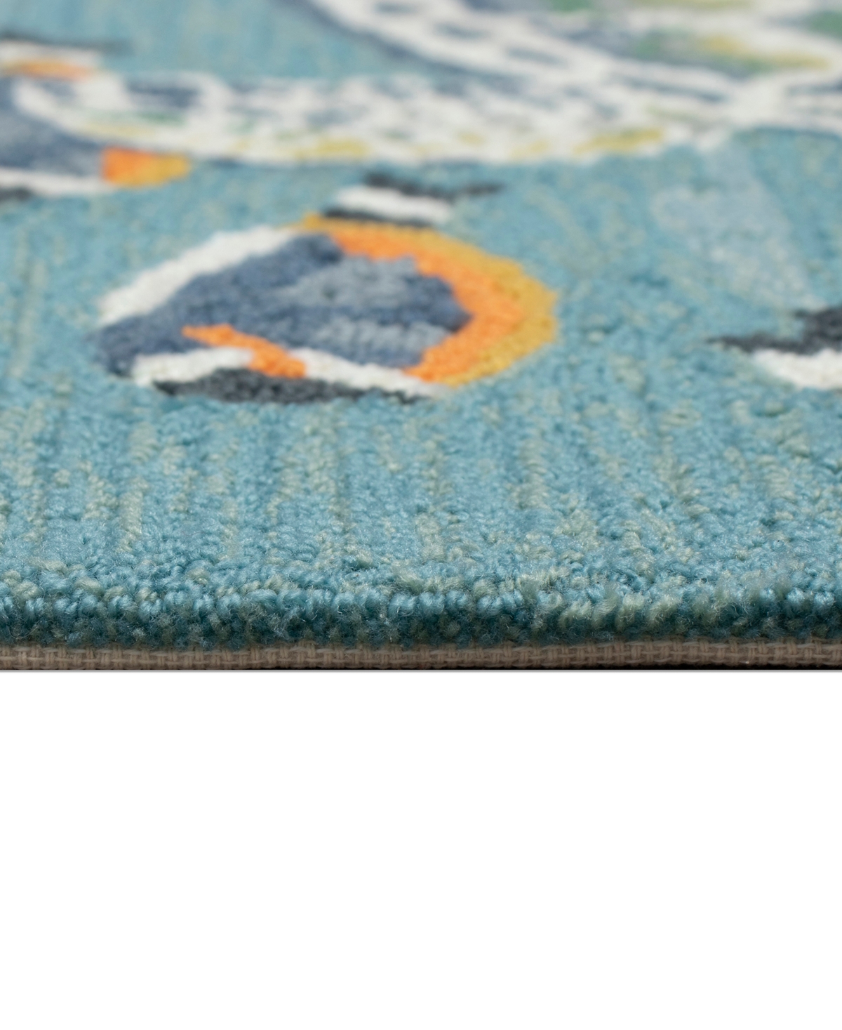 Liora Manne Frontporch Turtle And Fish 2'6"x4' Area Rug In Ocean