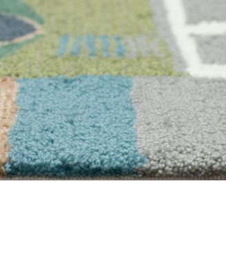 Liora Manne Frontporch Van Life Rug Collection In Aqua