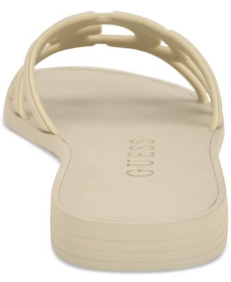 Women's Elyho Jellie Logo Cutout Flat Sandals