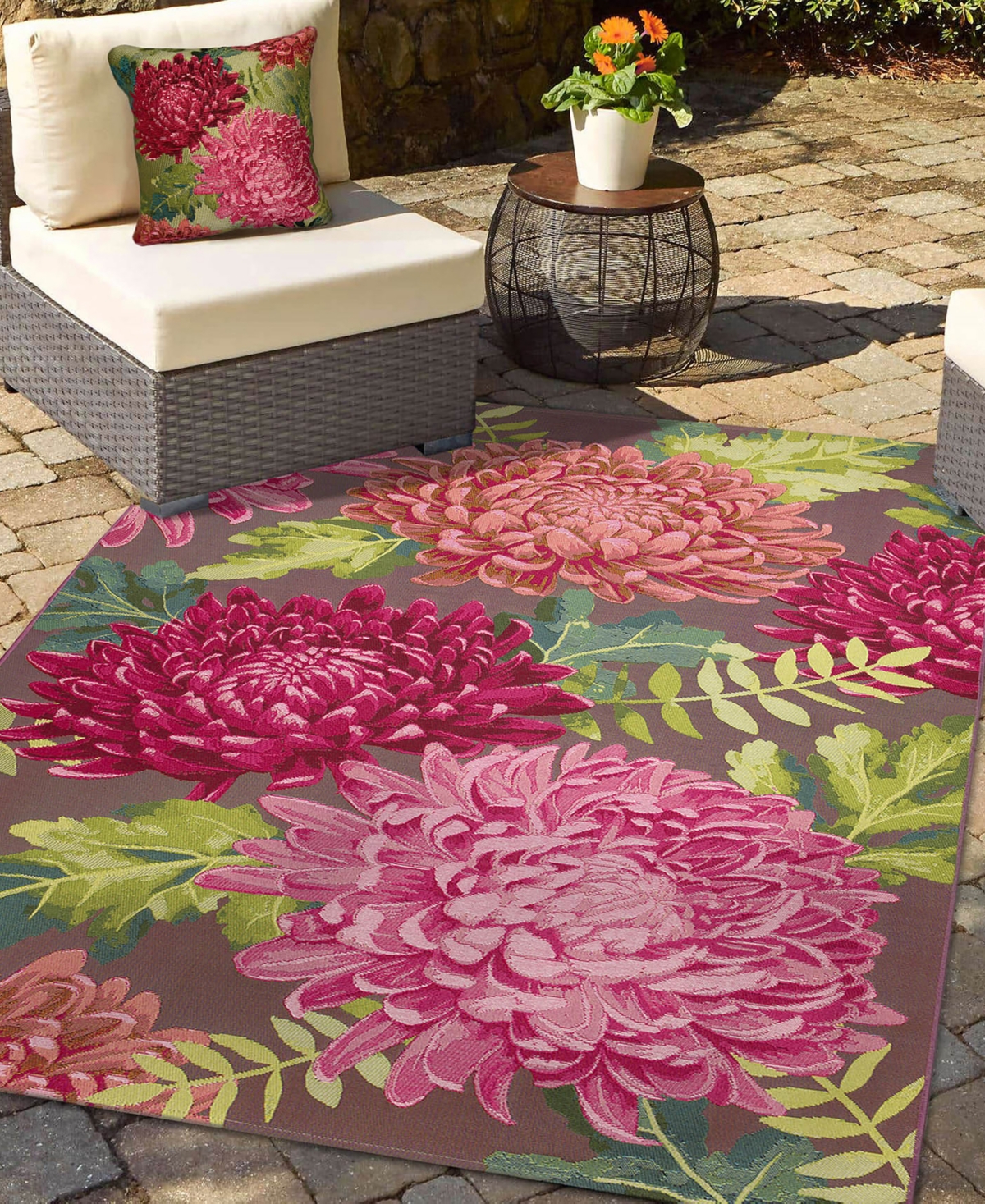 Liora Manne Marina Mum 4'10"x7'6" Area Rug In Fuchsia