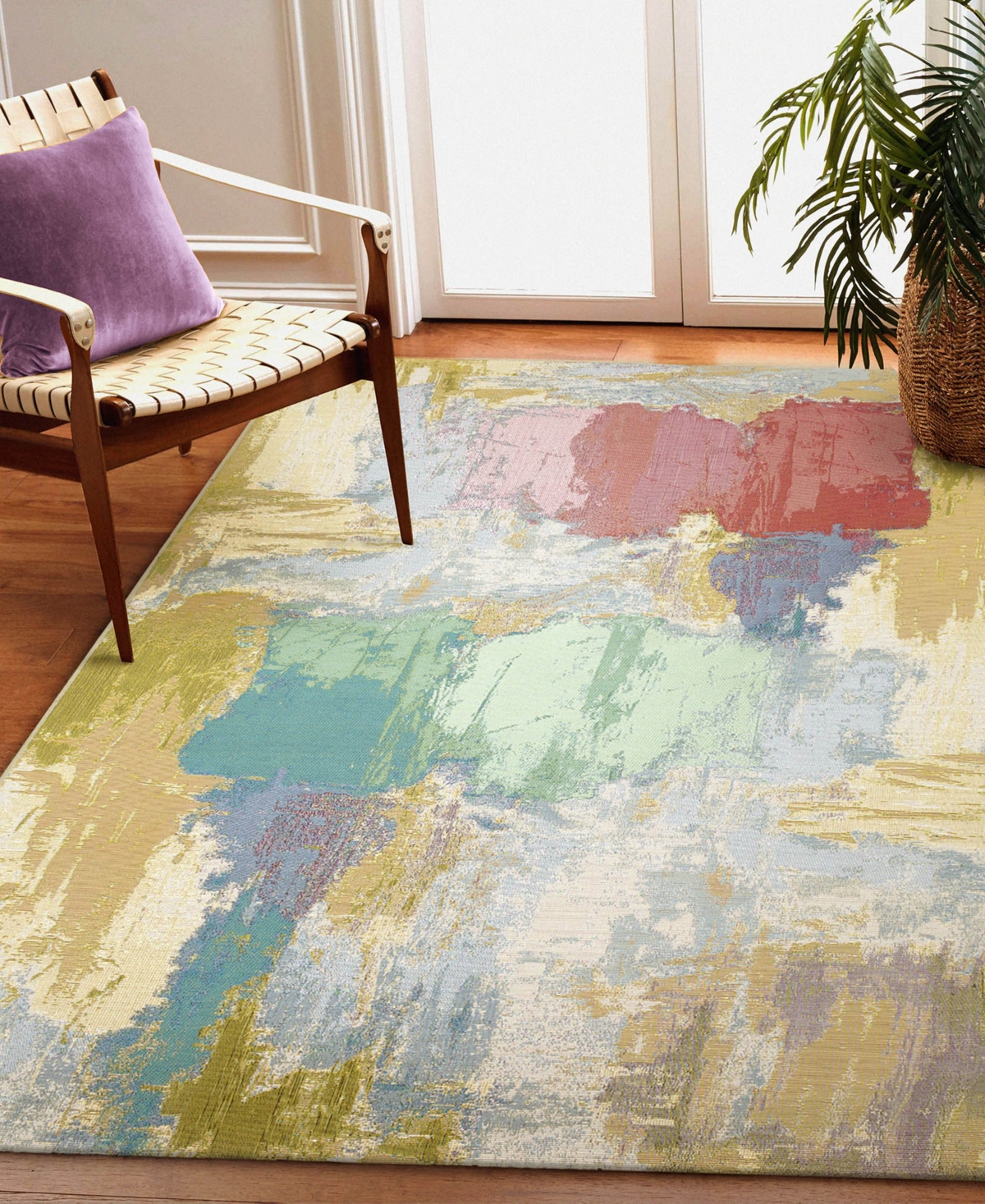 Liora Manne Marina Watercolor 4'10"x7'6" Area Rug In Multi