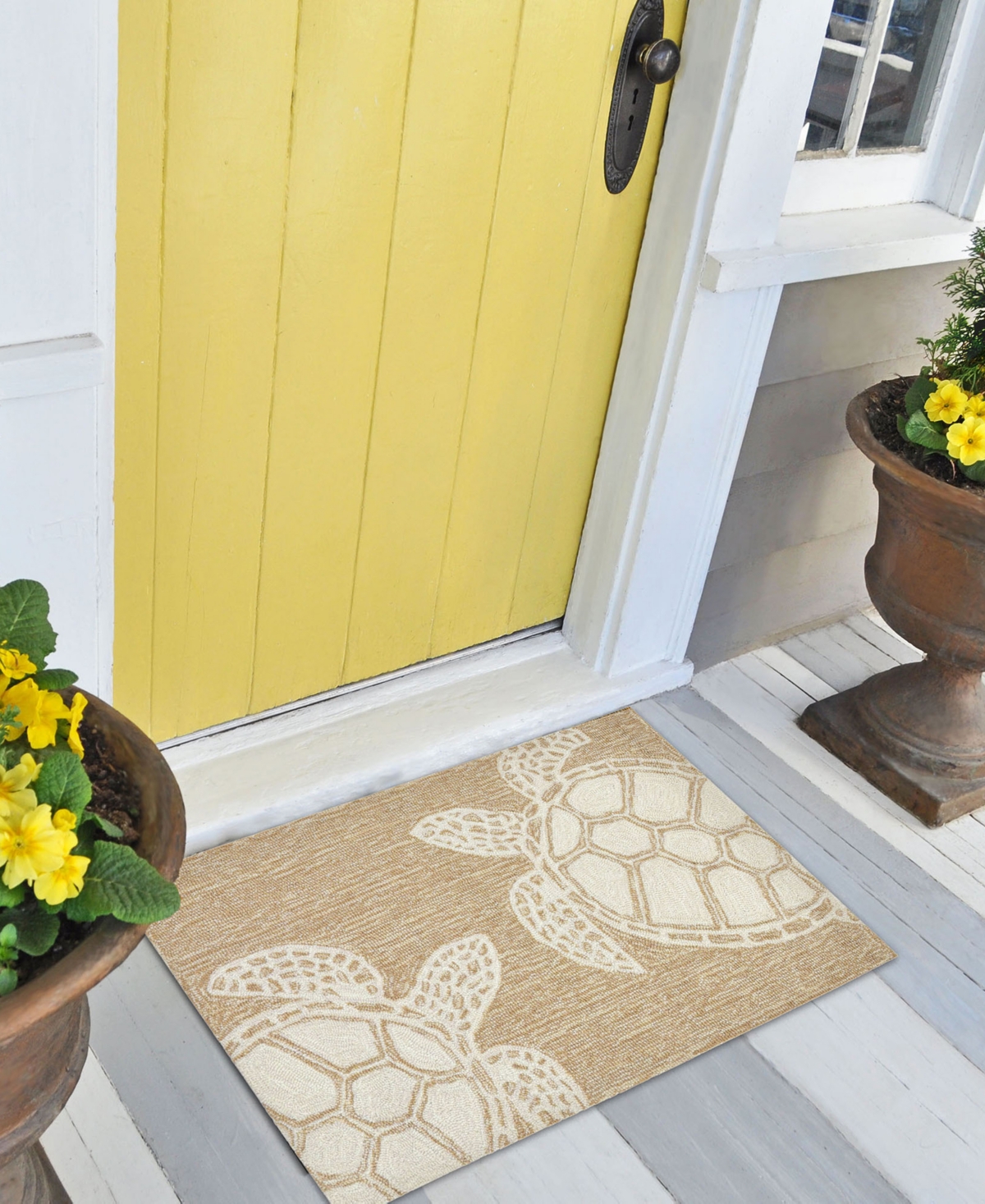 Liora Manne Capri Turtle 1'8"x2'6" Area Rug In Neutral