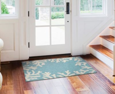 Capri Coral Border Rug Collection