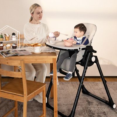 4-in-1 Baby High Chair with 6 Adjustable Heights
