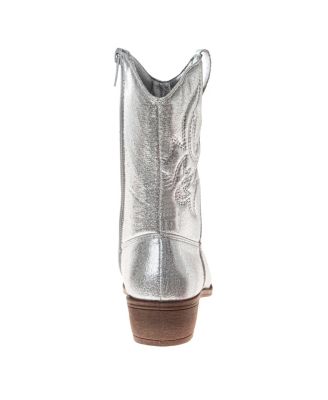 Little Kids and Big Kids Metallic Cowgirl Boots