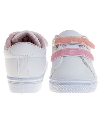 Toddler Little Girl Hook and Loop Casual Sneakers