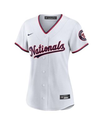 Women's CJ Abrams White Washington Nationals Home Replica Player Jersey