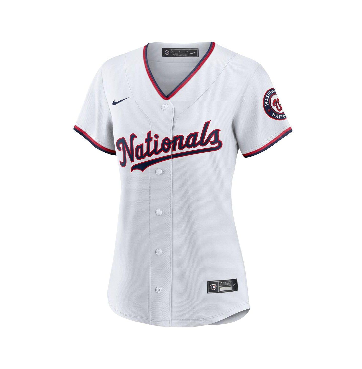 Женский топ Nike CJ Abrams White Washington Nationals Home Replica Player Jersey — фото 2