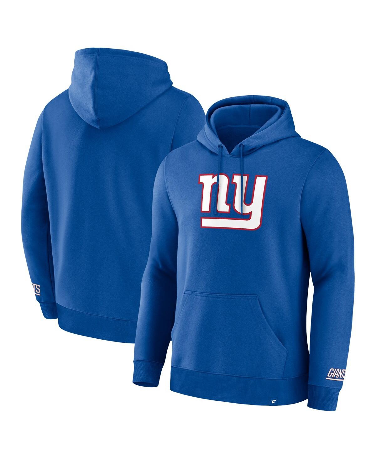 Fanatics Men's Royal New York Giants Legacy Fleece Pullover Hoodie In Royal