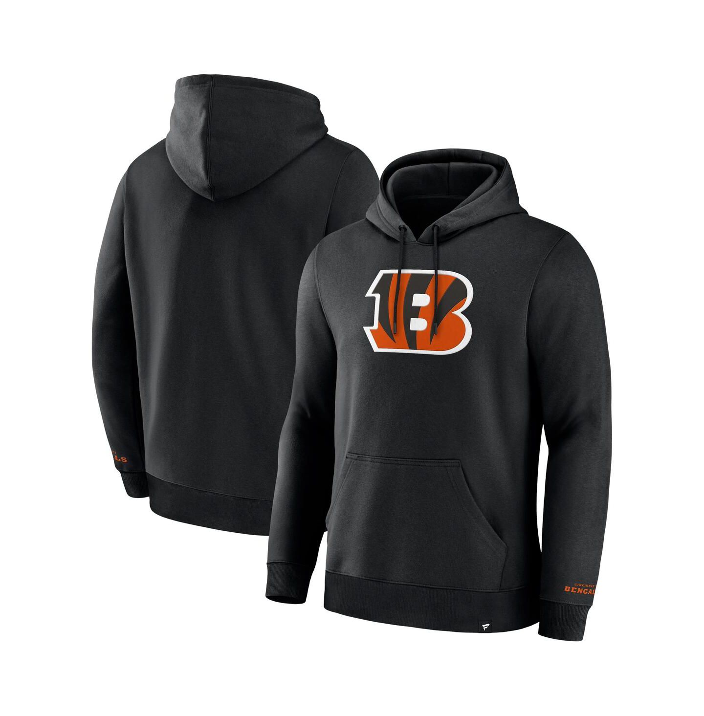 Мужское худи Fanatics Black Cincinnati Bengals Legacy Fleece Pullover — фото 1