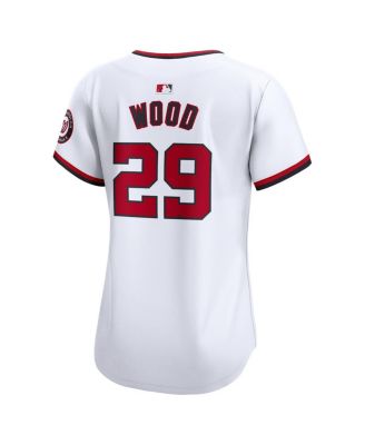 Women's James Wood White Washington Nationals Home Limited Player Jersey