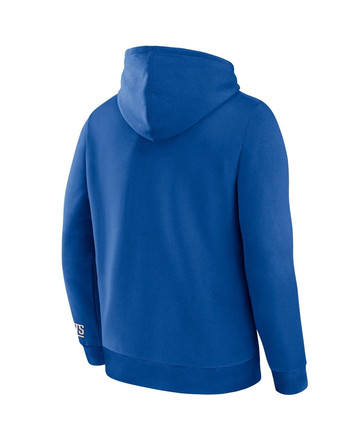 Fanatics Men's Royal New York Giants Legacy Fleece Pullover Hoodie In Royal