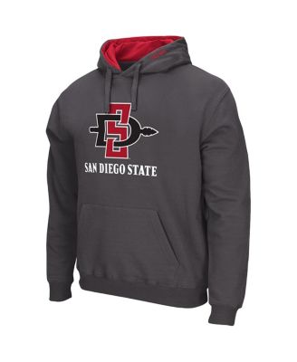 Men's Charcoal San Diego State Aztecs Arch Logo 3.0 Pullover Hoodie
