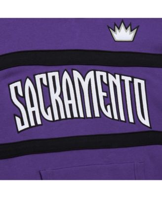 Men's Purple Sacramento Kings Hardwood Classics Nights Head Coach Pullover Hoodie