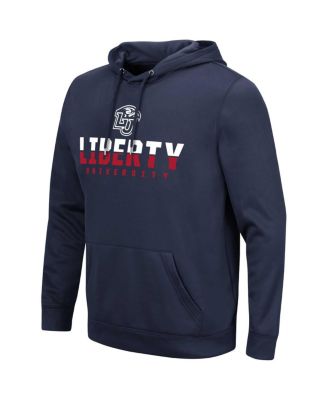 Men's Navy Liberty Flames Lantern Pullover Hoodie