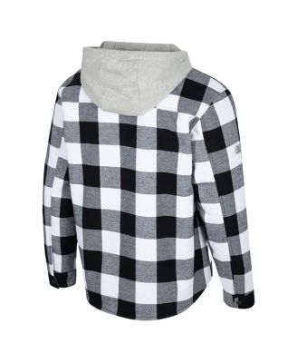 Men's Black/White Minnesota Golden Gophers Buffalo Plaid Full-Zip Jacket