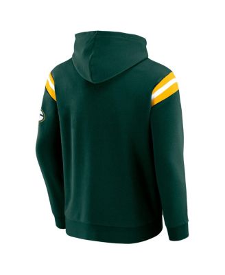 Men's Green Green Bay Packers Football Washed Pullover Hoodie