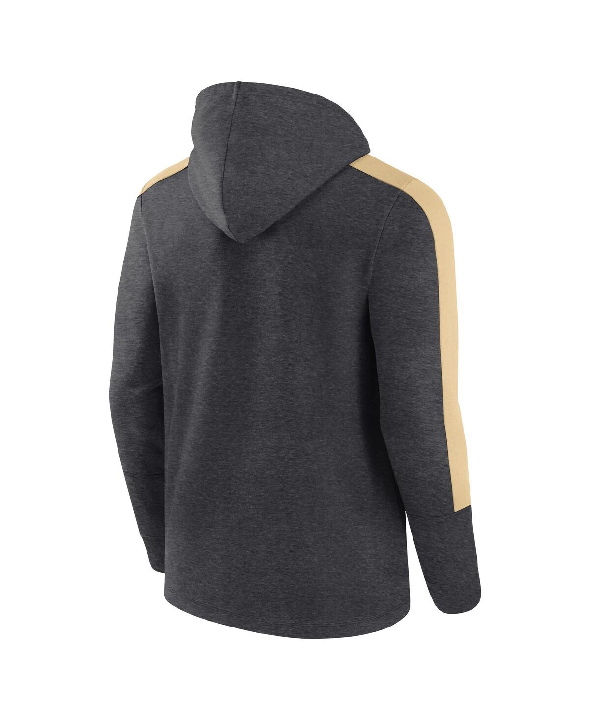 Fanatics Men's Heather Charcoal New Orleans Saints Gains Full-zip Hoodie In Heather Charcoal