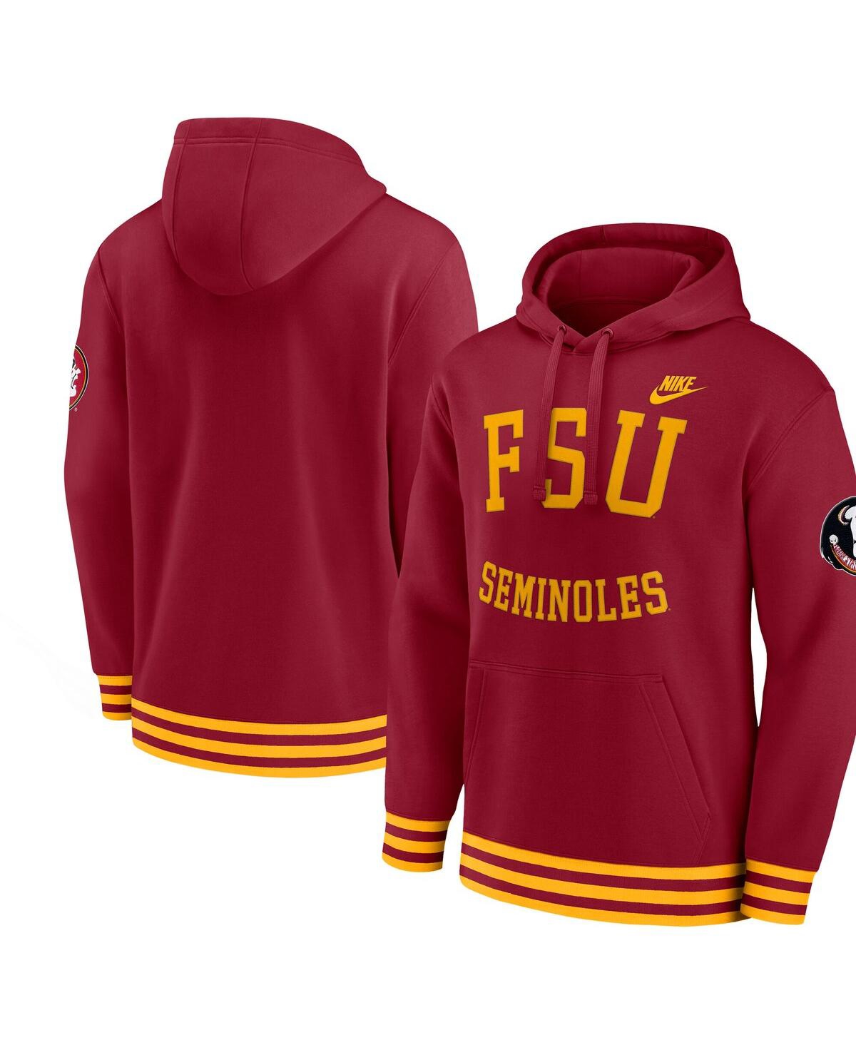 Nike Men's Garnet Florida State Seminoles Legacy Retro Pullover Hoodie In Garnet