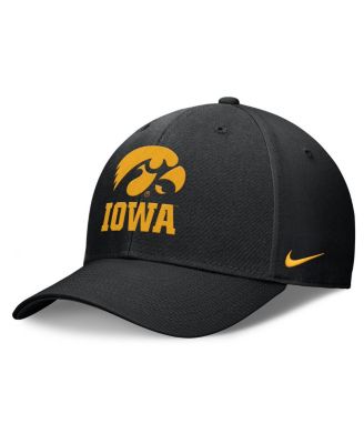 Nike - Men's Black Iowa Hawkeyes Campus Club Adjustable Hat