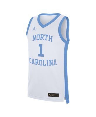 Men's 1 White North Carolina Tar Heels Alternate Replica Jersey