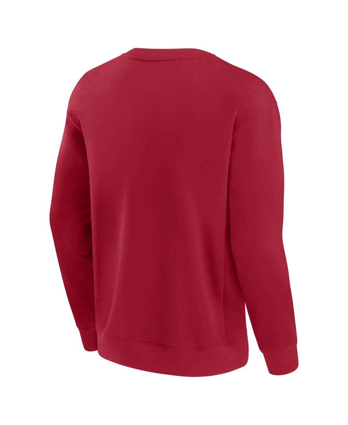Shop Fanatics Men's And Women's Scarlet San Francisco 49ers Elements Unlimited Fleece Pullover Sweatshirt