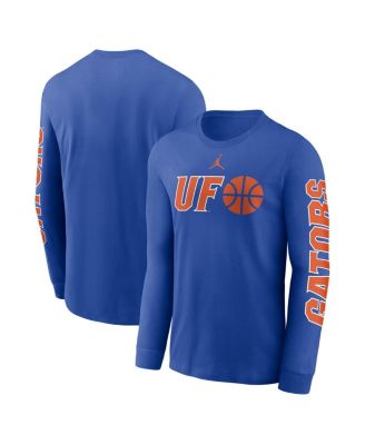 Men's Royal Florida Gators Basketball Icon Two-Hit Long Sleeve T-Shirt
