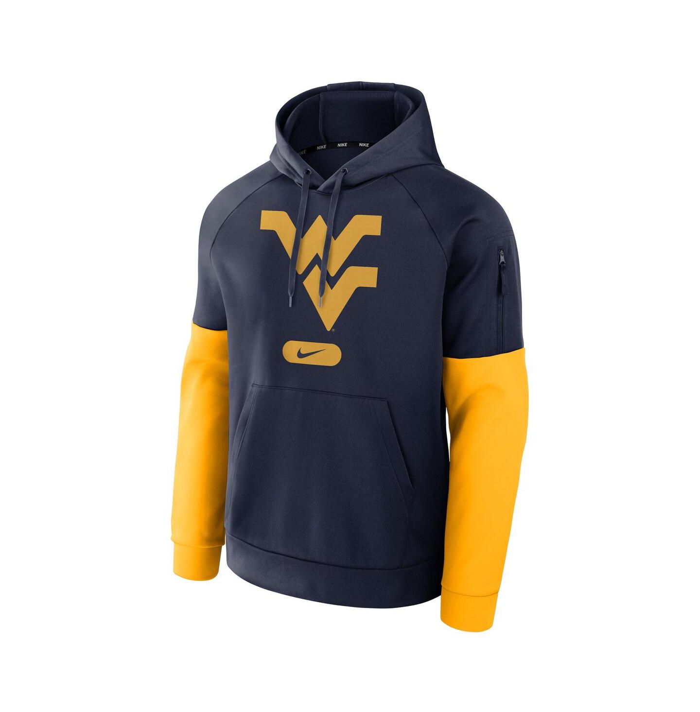 Мужское худи Nike Navy West Virginia Mountaineers Fitness Performance Pullover — фото 2