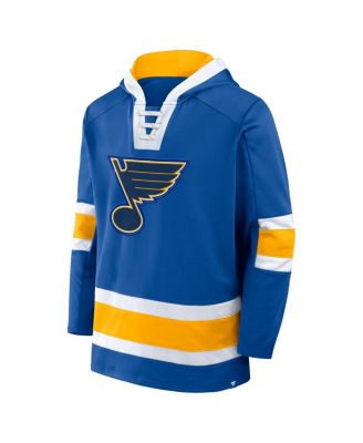Men's Blue St. Louis Blues Inside Line Fleece Pullover Hoodie