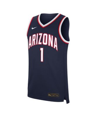 Men's 1 Navy Arizona Wildcats Road Replica Jersey